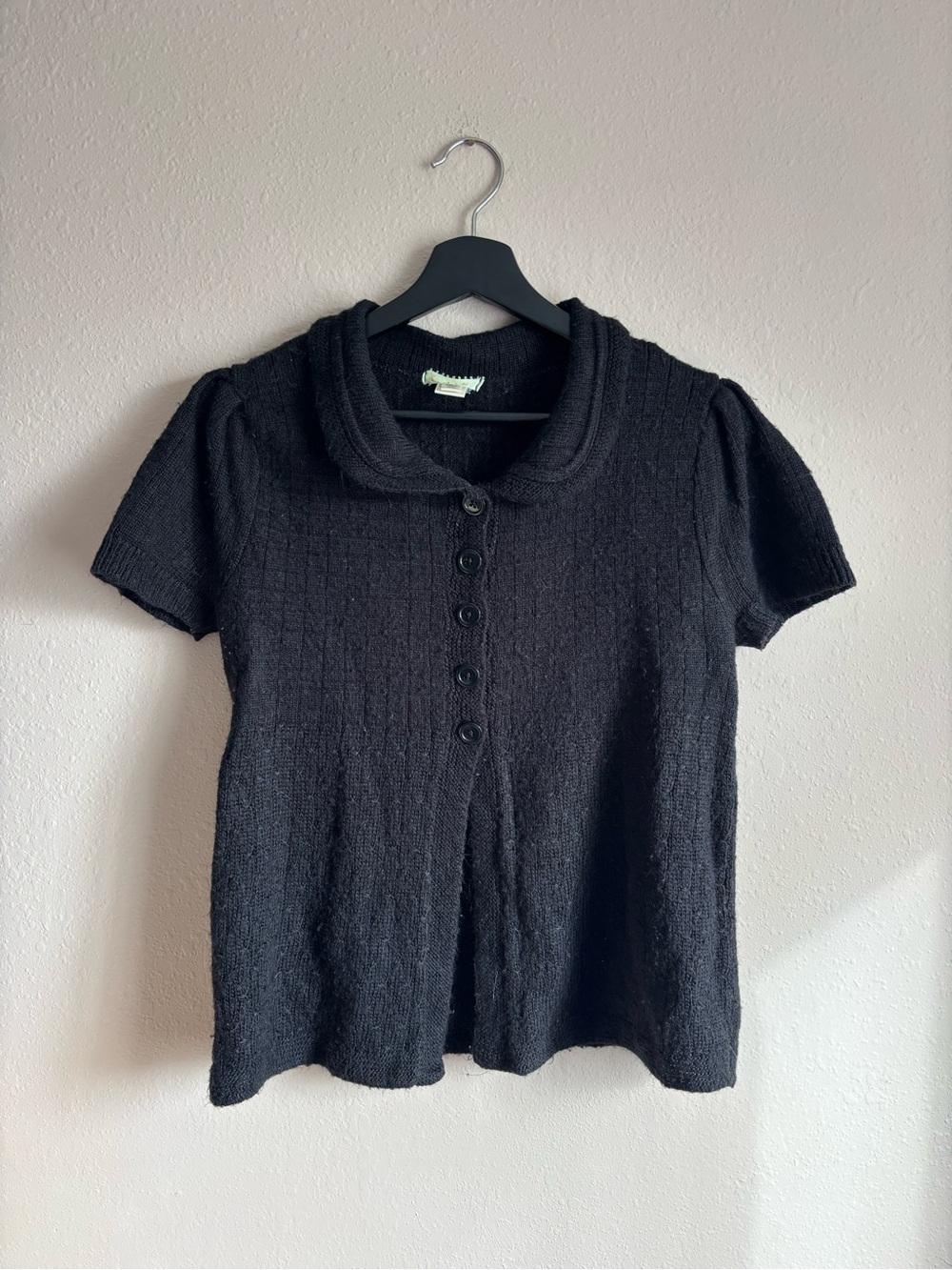 Kimchi & Blue Half Button Up Knit Blouse